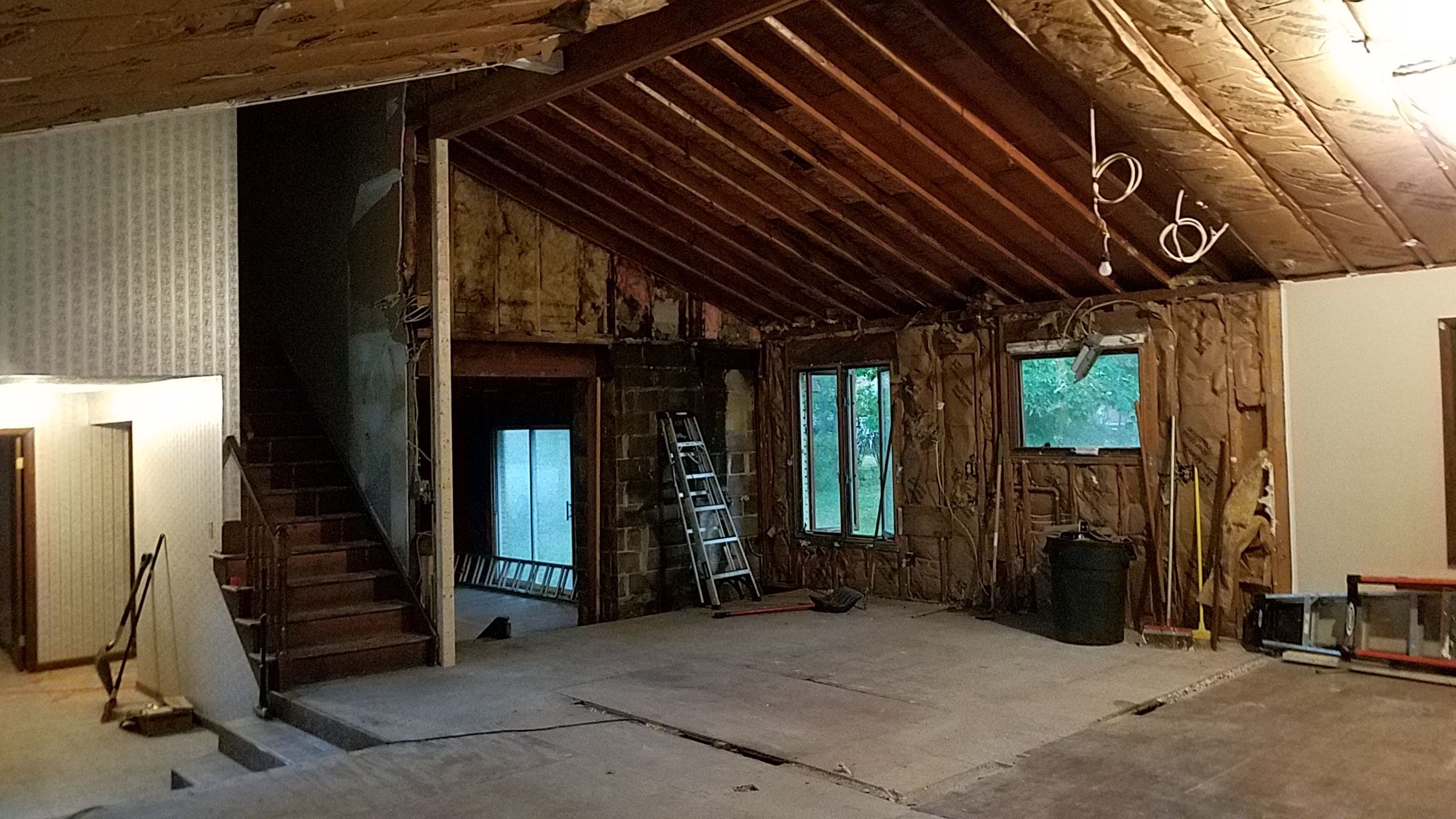 Before renovation — Chardon kitchen gutted